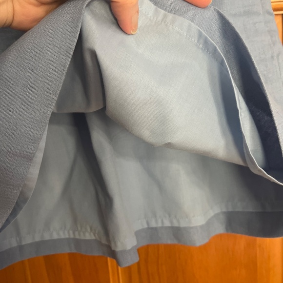 NWOT J crew mini linen skirt blue - Picture 4 of 4